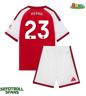 Arsenal Mikel Merino #23 Hemmaställ Barn 2026-27 Kortärmad (+ Korta byxor)